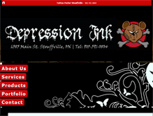 Tablet Screenshot of depressionink.ca